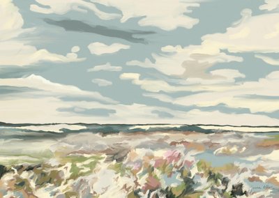 Horizonte com céu de pintura de Jenna Alheit