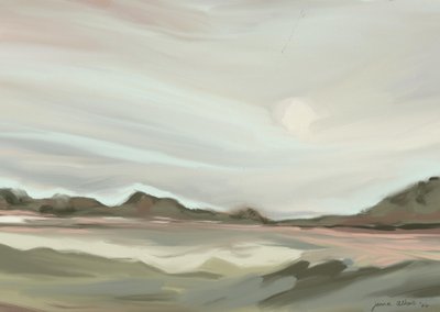 Paisagem abstrata serena de Jenna Alheit