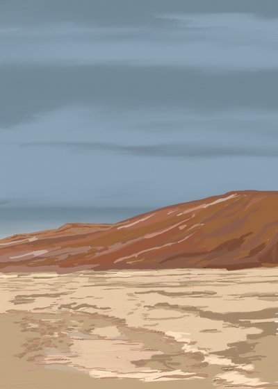 Paisagem serena do deserto de Jenna Alheit