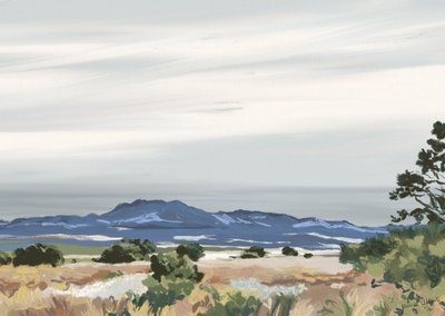 Vastas montanhas desérticas de Jenna Alheit