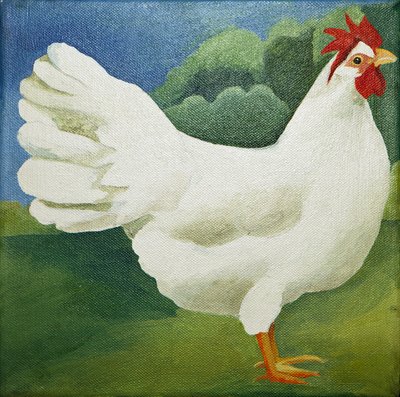 Galo, 2013 (acrílico sobre tela) de Jennifer Abbott