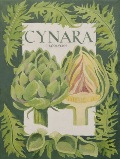 Cynara (alcachofra) (acrílico) de Jennifer Abbott