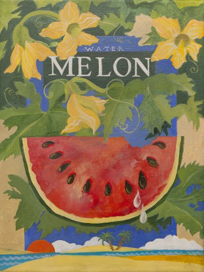 Melão (acrílico) de Jennifer Abbott