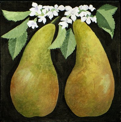 Peras, 2013 (acrílico sobre tela) de Jennifer Abbott