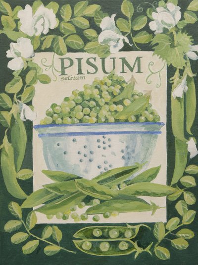 Pisum, Ervilhas (acrílico) de Jennifer Abbott