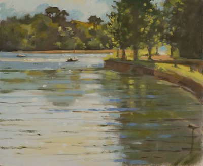 Salcombe Creek II (óleo sobre tela) de Jennifer Wright