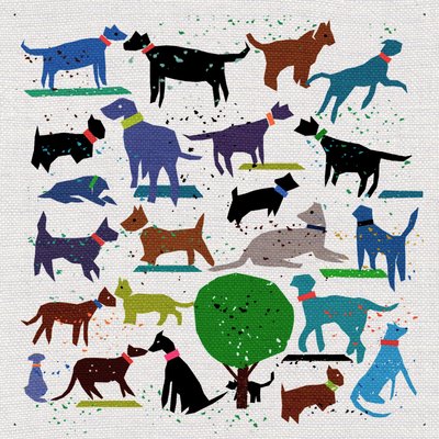 Dog Love, 2022 (meios mistos) de Jenny Frean