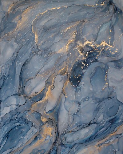 Azul Tranquilo e Dourado de Jenny Nielsen