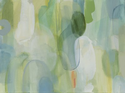 Verde Azul Abstrato de Jenny Westenhofer