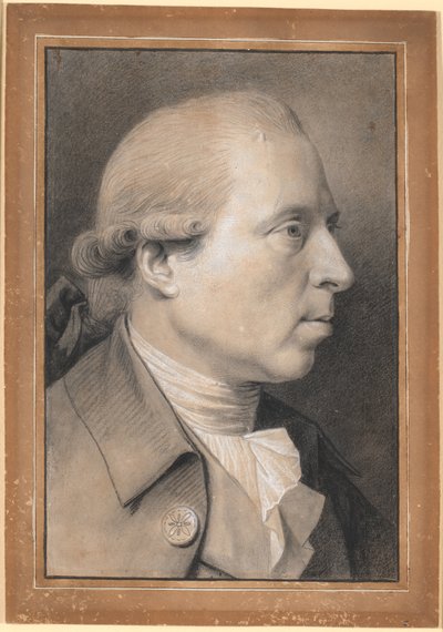 Retrato do escultor, professor Nikolaj Dajon de Jens Juel