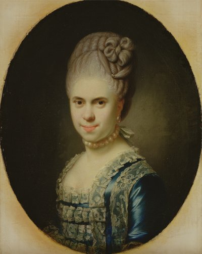 Retrato de Dorothea Maria Lienau, 1772 (ver 149184 para par) de Jens Juel