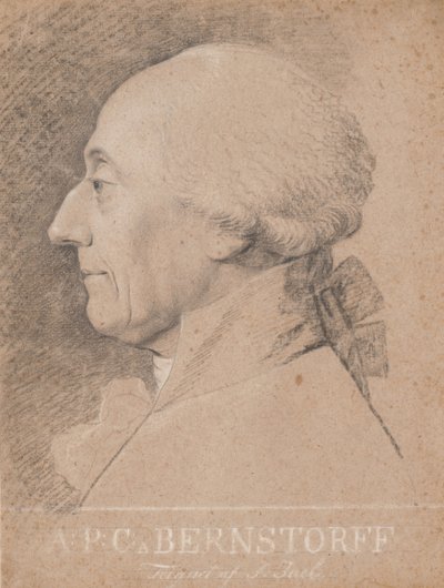 Retrato do estadista A.P. Bernstorff de Jens Juel