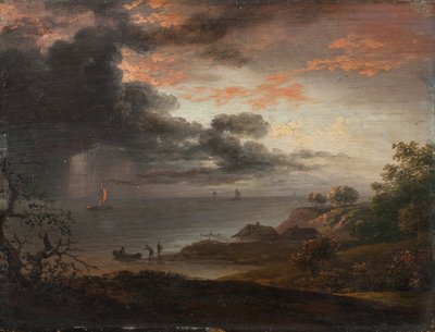 Tempestades caindo no mar de Jens Juel
