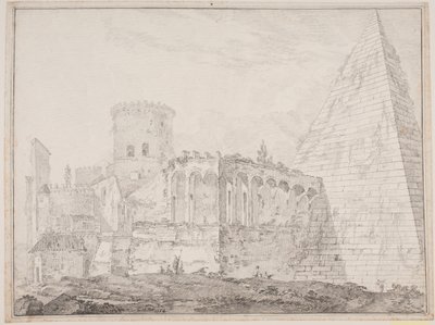 Cestiuspyramiden ved Porta S. Paulus de Jens Petersen Lund