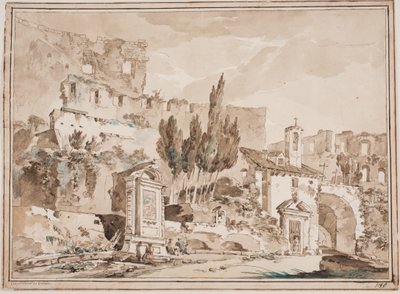 O interior do Coliseu, Roma de Jens Petersen Lund
