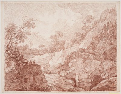 paisagem de fantasia italiana de Jens Petersen Lund