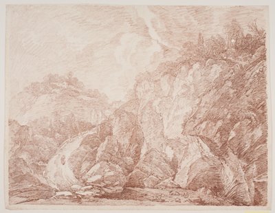 paisagem de fantasia italiana de Jens Petersen Lund