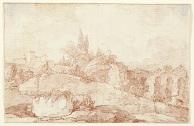 Paisagem da Campagna italiana de Jens Petersen Lund