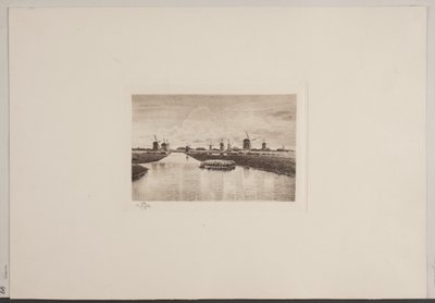 Ved Kinderdijk na Holanda de Jensen