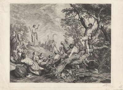 João Batista prega no deserto de Jeremias Falck