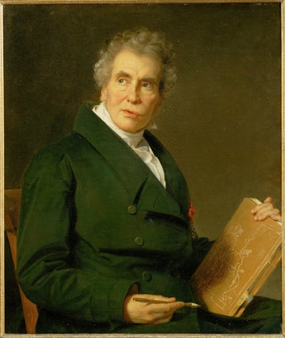 Retrato do pintor Jacques Louis David, idade ... de Jérôme Martin Langlois