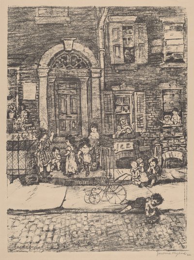 Cena de rua (Nova York) de Jerome Myers