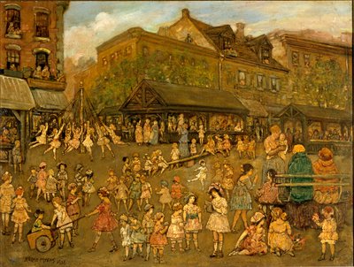 O Campo da Alegria, 1920. de Jerome Myers
