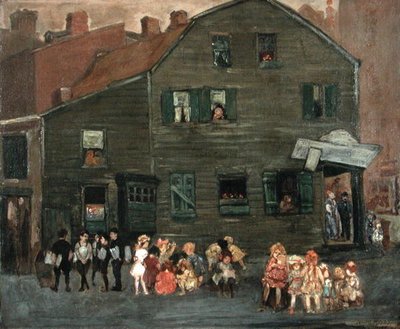 The Old House, c.1910 (óleo sobre tela) de Jerome Myers