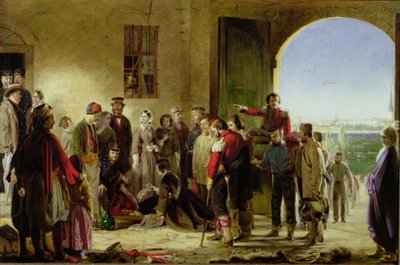 A Missão da Misericórdia: Florence Nightingale recebendo os feridos em Scutari de Jerry Barrett