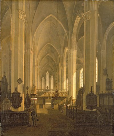 Vista interior, de, st. John&39;s, igreja, em, hamburgo de Jess Bundsen