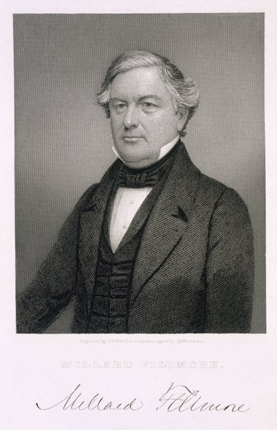 Millard Fillmore, gravado por Thomas B. Welch (1814-74) depois de um daguerreótipo de Jesse H. Whitehurst