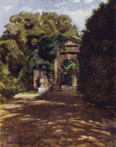 Chiswick House, The Inigo Jones Gateway (cor litho) de Jessie MacGregor