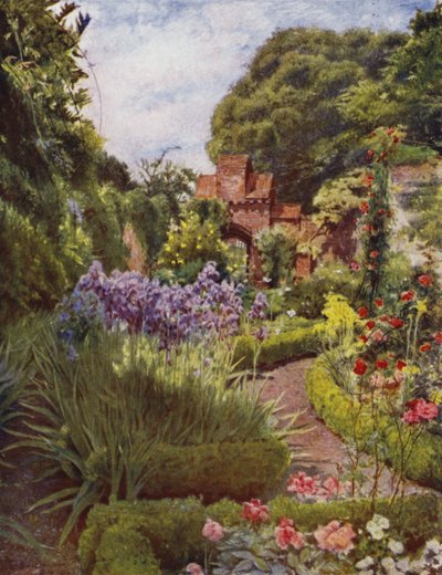 Fulham, Porta de entrada entre o Jardim Murado e o Solo (cor litho) de Jessie MacGregor
