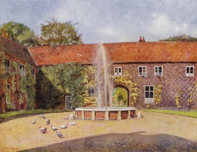 Fulham, The Courtyard (cor litho) de Jessie MacGregor