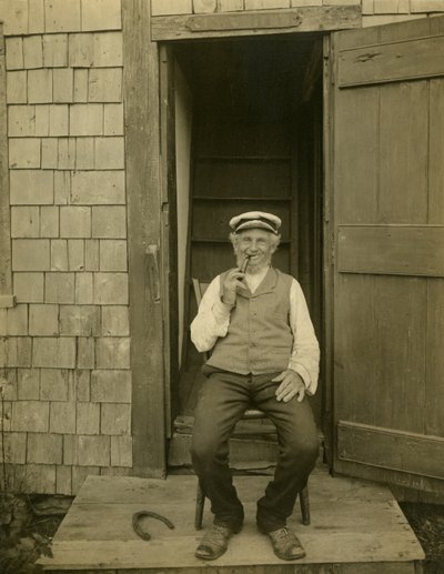 Capitão Billy Bowen, capitão do mar de Nantucket, c.1905-09 de Jessie Tarbox Beals
