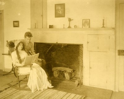Malcolm Stewart Boylan e sua mãe Ele é um dos 9 importantes escritores do título de Hollywood, c.1905-17 (foto em prata gelatina) de Jessie Tarbox Beals