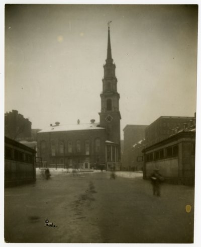Park St Church, Boston, Mass, EUA, c.1902-10 (foto em prata gelatina) de Jessie Tarbox Beals