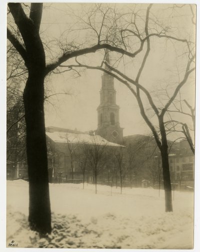 Park Street Church, Boston, EUA, c.1902-10 (foto em prata gelatina) de Jessie Tarbox Beals