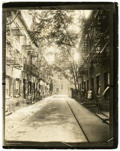 Patchin Place, a partir da 10th Street, Nova Iorque, EUA de Jessie Tarbox Beals