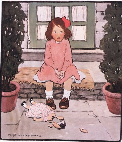 Uma cabeça e um coração partidos (cor litho) de Jessie Willcox Smith