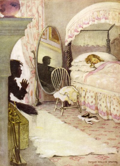 Ilustração para The Water Babies por Charles Kingsley (lito colorido) de Jessie Willcox Smith