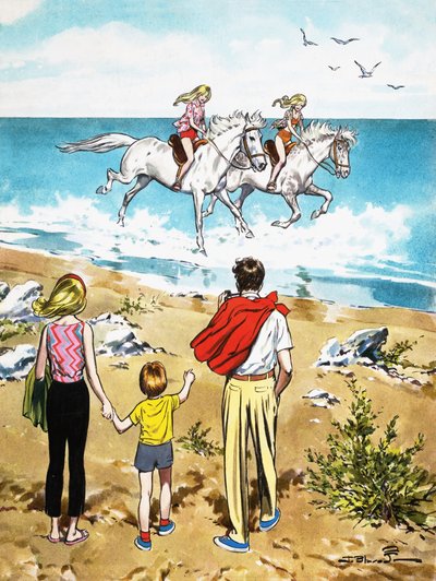 Passeios a cavalo no mar de Jesus Blasco