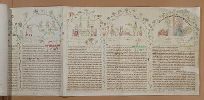 Livro de Ester, c.1793 (ink & wc on paper) de Jewish School