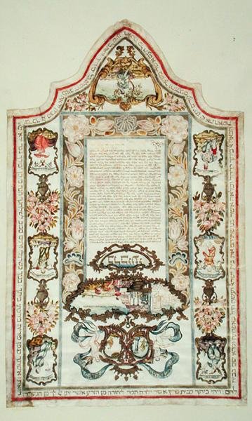 Contrato de Casamento Judaico de Jewish School