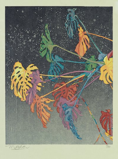 Díptico A, 2011 (xilogravura) de Jim Monson