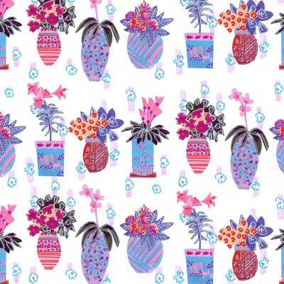House Plants, 2014, (colagem, papel, caneta e tinta, impressão giclée) de Jo Chambers