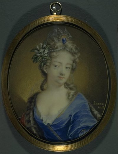 Retrato da Condessa Märta Creutz, née Banér de Joachim Henne