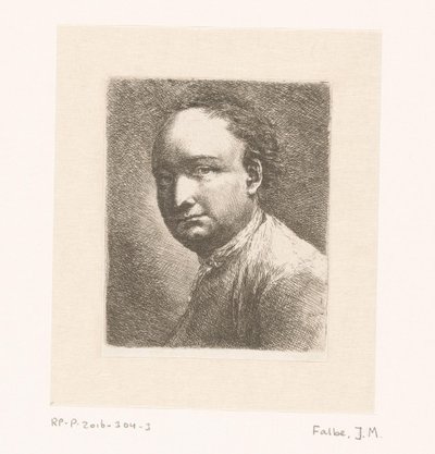 Retrato do pintor Johann Harper de Joachim Martin Falbe