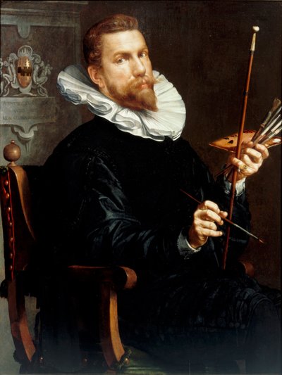Auto-retrato, 1601 de Joachim Wtewael or Utewael