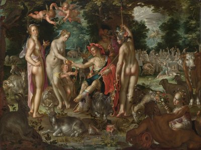 O Julgamento de Paris de Joachim Wtewael or Utewael